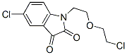 5-CHLORO-1-[2-(2-CHLORO-ETHOXY)-ETHYL]-1H-INDOLE-2,3-DIONE 结构式