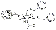 Benzyl 2-Acetamido-3,4,6-tri-O-benzyl-2-deoxy-β-D-glucopyranoside 结构式