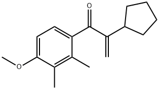 2-环戊基-1-(4-甲氧基-2,3-二甲基苯基)丙-2-烯-1-酮 结构式