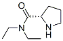 (S)-N,N-二乙基吡咯烷-2-甲酰胺 结构式