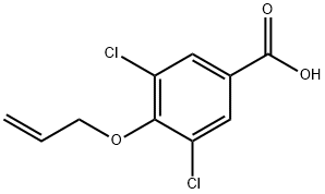4-烯丙氧基-3,5-二氯-苯甲酸 结构式
