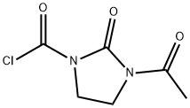 1-氯甲酰基-3-乙酰基环亚乙基脲 结构式