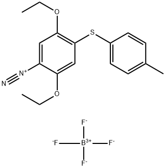 2,5-diethoxy-4-(p-tolylthio)benzenediazonium tetrafluoroborate 结构式