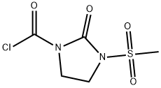 1-氯甲酰基-3-甲磺酰基-2-咪唑烷酮 结构式