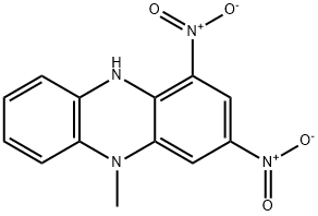 5,10-dihydro-5-methyl-1,3-dinitro-phenazine  结构式