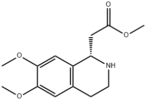 1-Isoquinolineacetic acid, 1,2,3,4-tetrahydro-6,7-dimethoxy-, methyl ester, (1S)-