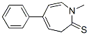 2H-Azepine-2-thione,  1,3-dihydro-1-methyl-5-phenyl- 结构式