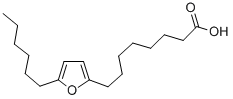 8-(5-己基呋喃-2-基)辛酸 结构式