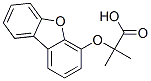 2-(4-dibenzofuranyloxy)-2-methylpropionic acid 结构式