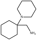 (1-(哌啶-1-基)环己基)甲胺 结构式