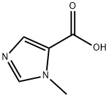 1-甲基-1H-咪唑-5-甲酸 结构式