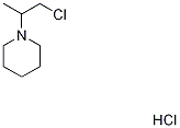 1-(2-CHLORO-1-METHYLETHYL)PIPERIDINE HYDROCHLORIDE 结构式