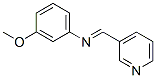 3-Methoxy-N-(3-pyridinylmethylene)benzenamine 结构式
