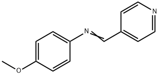 N-(4-Pyridylmethylene)-4-methoxyaniline 结构式