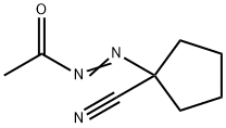 Cyclopentanecarbonitrile, 1-(acetylazo)- (9CI) 结构式