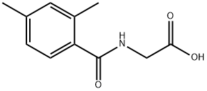 [(2,4-DIMETHYLBENZOYL)AMINO]ACETIC ACID 结构式