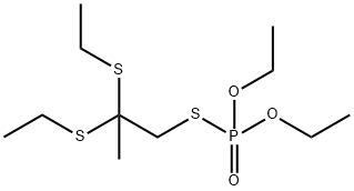 Thiophosphoric acid O,O-diethyl S-[2,2-bis(ethylthio)propyl] ester 结构式