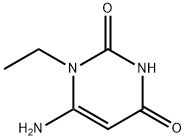 1-乙基-6-氨基脲嘧啶 结构式