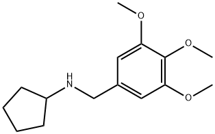 环戊基-(3,4,5-三甲氧基苄基)胺 结构式