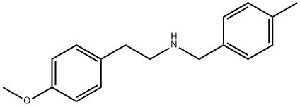 2-(4-甲氧基苯基)-N-(4-甲基苄基)乙-1-胺 结构式