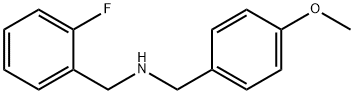 N-(2-氟苄基)-1-(4-甲氧基苯基)甲胺 结构式