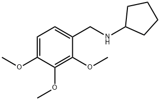 环戊基-(2,3,4-三甲氧基-苄基)-胺 结构式