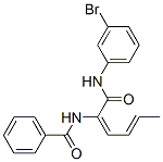 Benzamide, N-[1-[[(3-bromophenyl)amino]carbonyl]-1,3-pentadienyl]- (9CI) 结构式