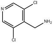(3,5-二氯-4-吡啶)甲胺 结构式