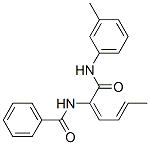 Benzamide, N-[1-[[(3-methylphenyl)amino]carbonyl]-1,3-pentadienyl]- (9CI) 结构式