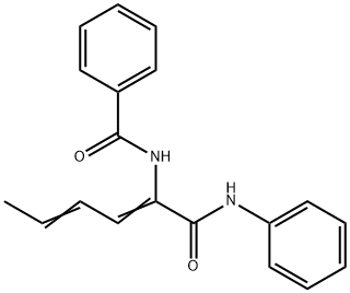 Benzamide, N-[1-[(phenylamino)carbonyl]-1,3-pentadienyl]- (9CI) 结构式