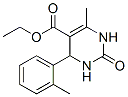 5-Pyrimidinecarboxylicacid,1,2,3,4-tetrahydro-6-methyl-4-(2-methylphenyl)-2-oxo-,ethylester(9CI) 结构式