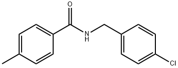 N-(4-氯苄基)-4-甲基苯甲酰胺 结构式