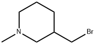 3-(溴甲基)-1-甲基哌啶氢溴酸盐 结构式