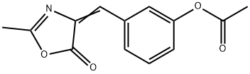 3-[[2-甲基-5-氧代噁唑-4(5H)-亚基]甲基]苯基乙酸酯 结构式