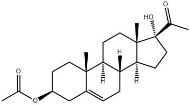 17ALPHA-HYDROXYPREGNENOLONE 3-ACETATE 结构式