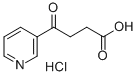 4 - (吡啶- 3 -基)-4-氧代丁酸盐酸盐 结构式