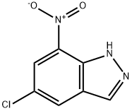 5-氯-7-硝基-1氢-吲唑 结构式
