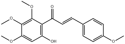 (E)-1-(6-Hydroxy-2,3,4-trimethoxyphenyl)-3-(4-methoxyphenyl)-2-propen-1-one 结构式
