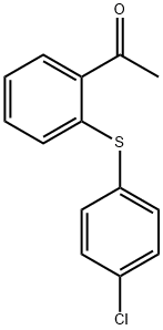 2-乙酰基-4'-氯二苯硫醚 结构式