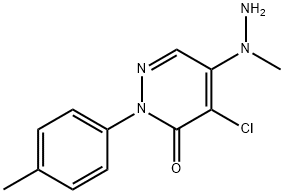 4-CHLORO-5-(1-METHYLHYDRAZINO)-2-(4-METHYLPHENYL)-2,3-DIHYDROPYRIDAZIN-3-ONE 结构式