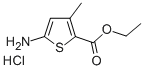 5-AMINO-3-METHYL-2-THIOPHENECARBOXYLIC ACID ETHYL ESTER HYDROCHLORIDE 结构式