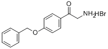 2-AMINO-4'-BENZYLOXYACETOPHENONE HYDROBROMIDE 结构式