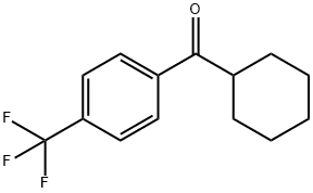 CYCLOHEXYL 4-TRIFLUOROMETHYLPHENYL KETONE 结构式