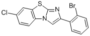 2-(2-BROMOPHENYL)-7-CHLOROIMIDAZO[2,1-B]BENZOTHIAZOLE 结构式