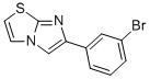 6-(3-BROMO-PHENYL)-IMIDAZO[2,1-B]THIAZOLE 结构式