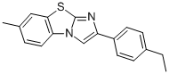 2-(4-ETHYLPHENYL)-7-METHYLIMIDAZO[2,1-B]BENZOTHIAZOLE 结构式