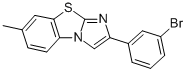 2-(3-BROMOPHENYL)-7-METHYLIMIDAZO[2,1-B]BENZOTHIAZOLE 结构式