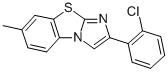 2-(2-CHLOROPHENYL)-7-METHYLIMIDAZO[2,1-B]BENZOTHIAZOLE 结构式