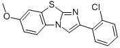 2-(2-CHLOROPHENYL)-7-METHOXYIMIDAZO[2,1-B]BENZOTHIAZOLE 结构式