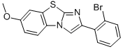 2-(2-FLUOROPHENYL)-7-METHOXYIMIDAZO[2,1-B]BENZOTHIAZOLE 结构式